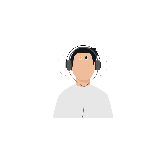 [Image of patient in headphones]